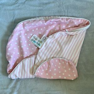 Pink Boppy nursing pillow cover